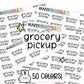 Grocery Pickup Planner Stickers | LR-14