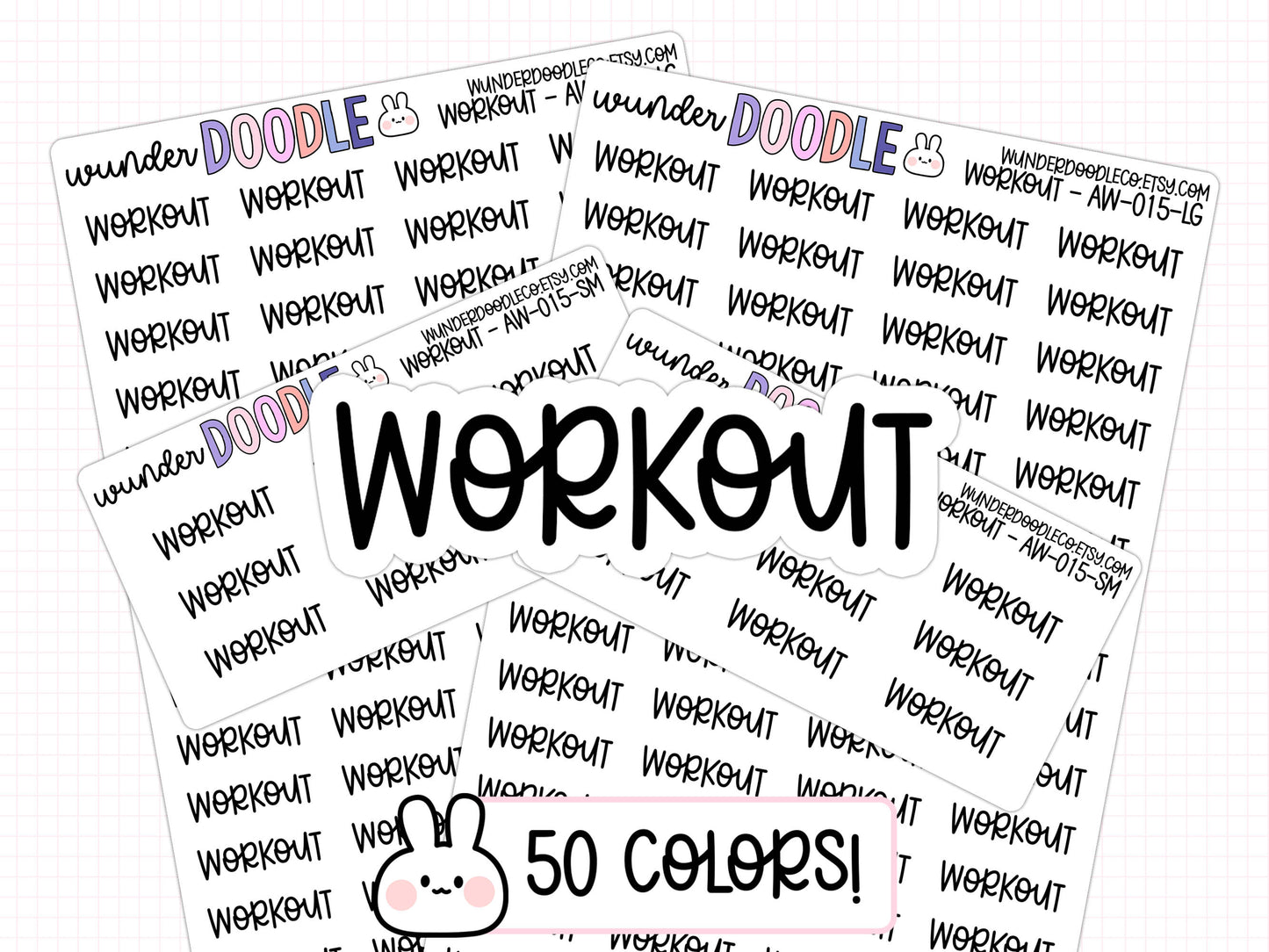 Workout Planner Stickers | AW-15