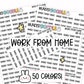 Work From Home Planner Stickers | AW-05