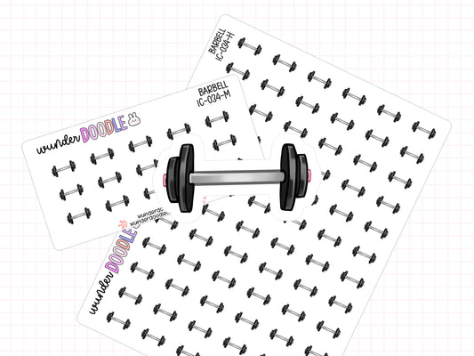 Barbell Planner Stickers | IC-034