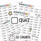 Quiz Planner Stickers | LR-16