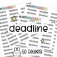 Deadline Planner Stickers | LR-04