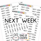 Next Week Planner Stickers | F1-05
