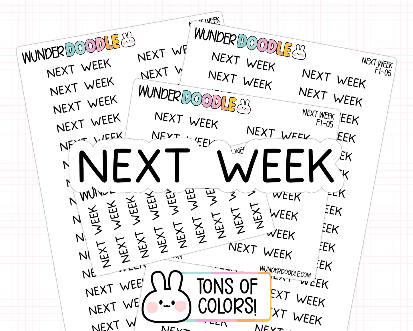 Next Week Planner Stickers | F1-05