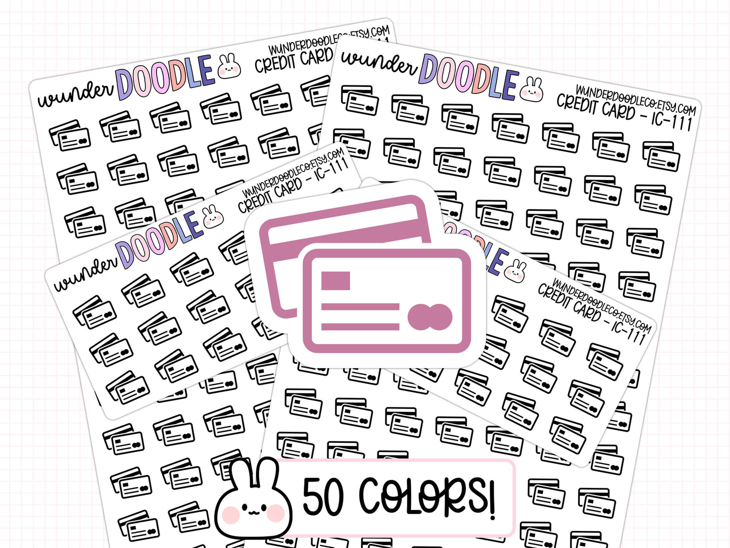 Credit Card Planner Stickers | IC-0111