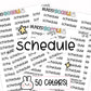 Schedule Planner Stickers | LR-02