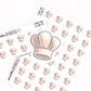 Chef Hat Planner Stickers | IC-087