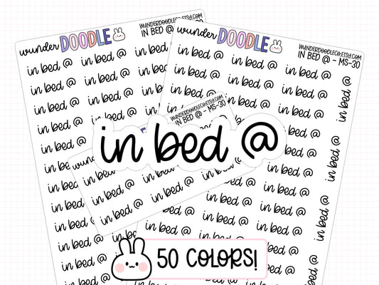 In Bed @ Planner Stickers | MS-030