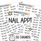 Nail Appt Planner Stickers | AW-22
