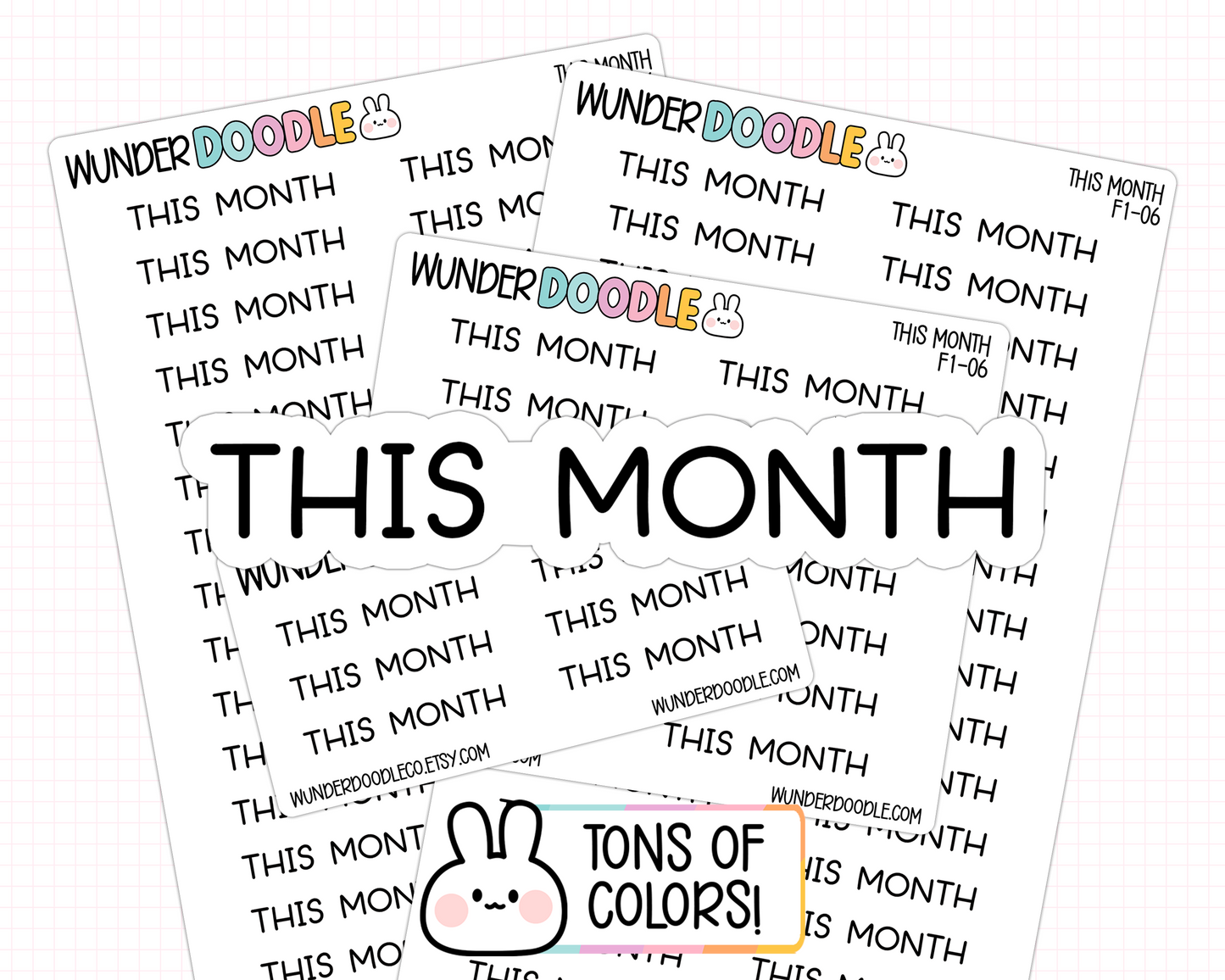 This Month Planner Stickers | F1-06
