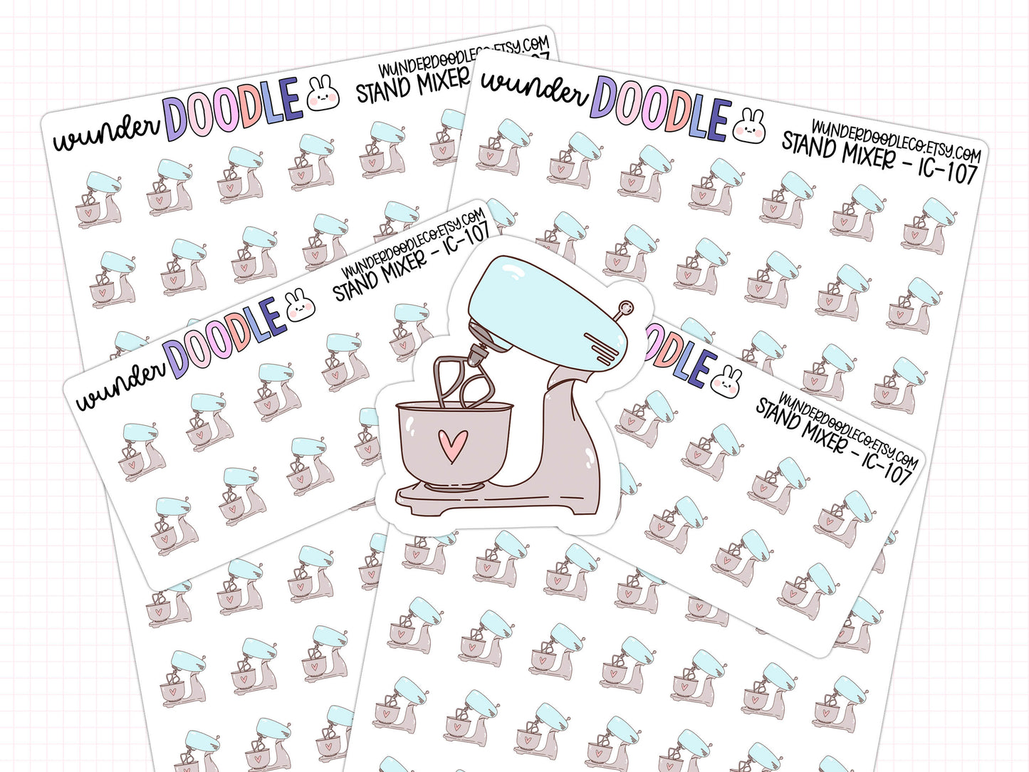 Stand Mixer Planner Stickers | IC-0107