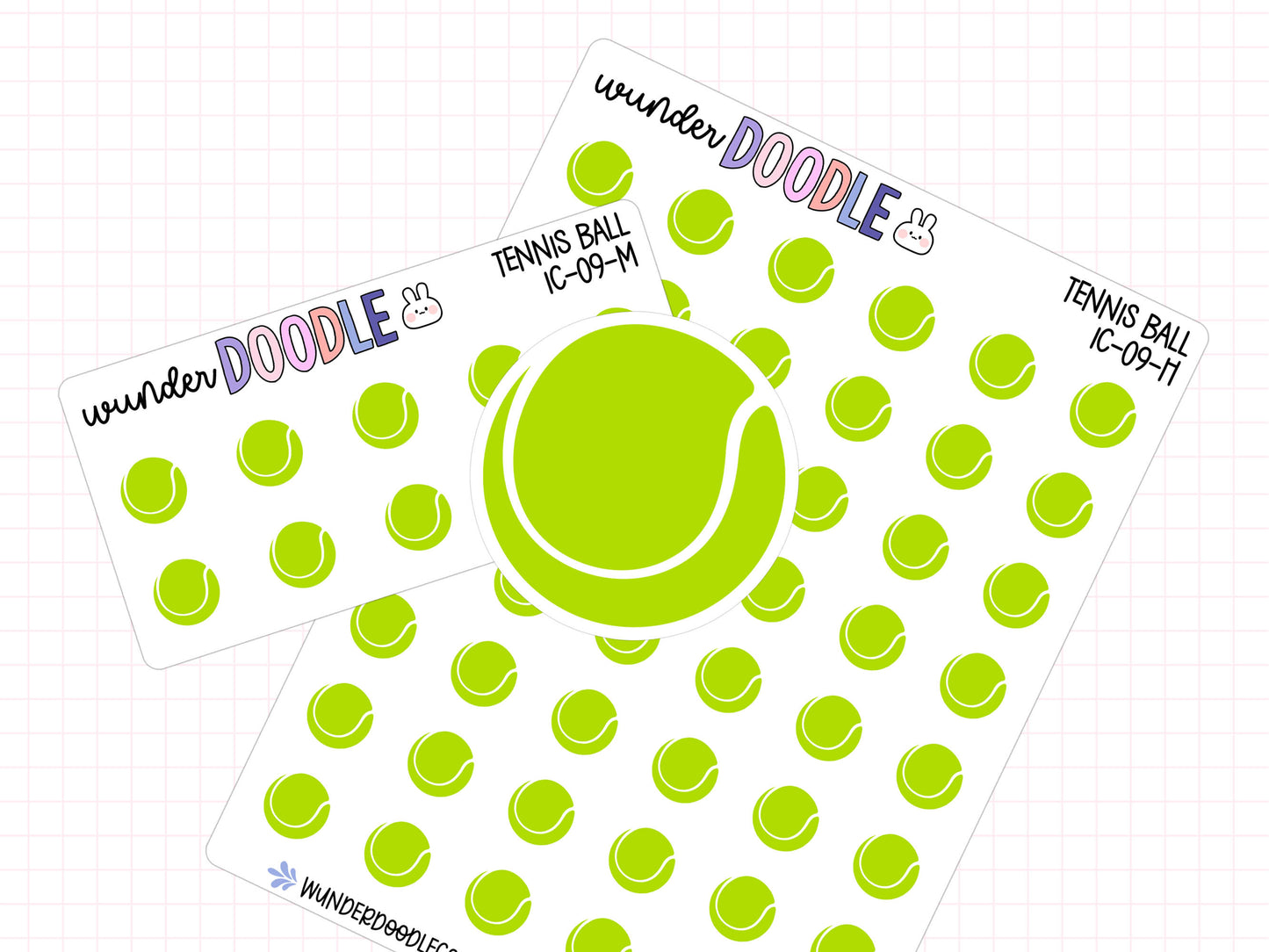 Tennis Ball Planner Stickers | IC-09