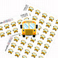 School Bus Planner Stickers | IC-0102