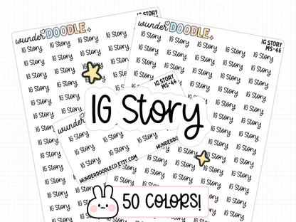 IG Story Planner Stickers | MS-46