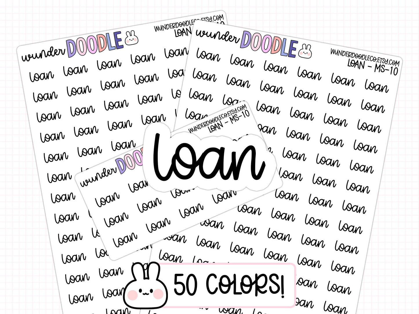 Loan Planner Stickers | MS-010