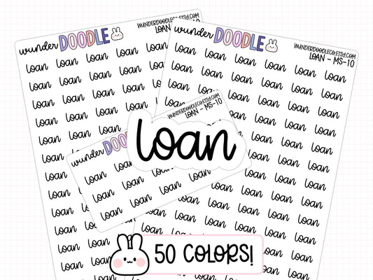 Loan Planner Stickers | MS-010