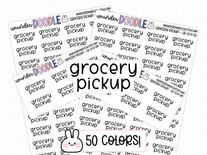 Grocery Pickup Planner Stickers | LR-014