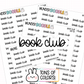 Book Club Planner Stickers | MS-50