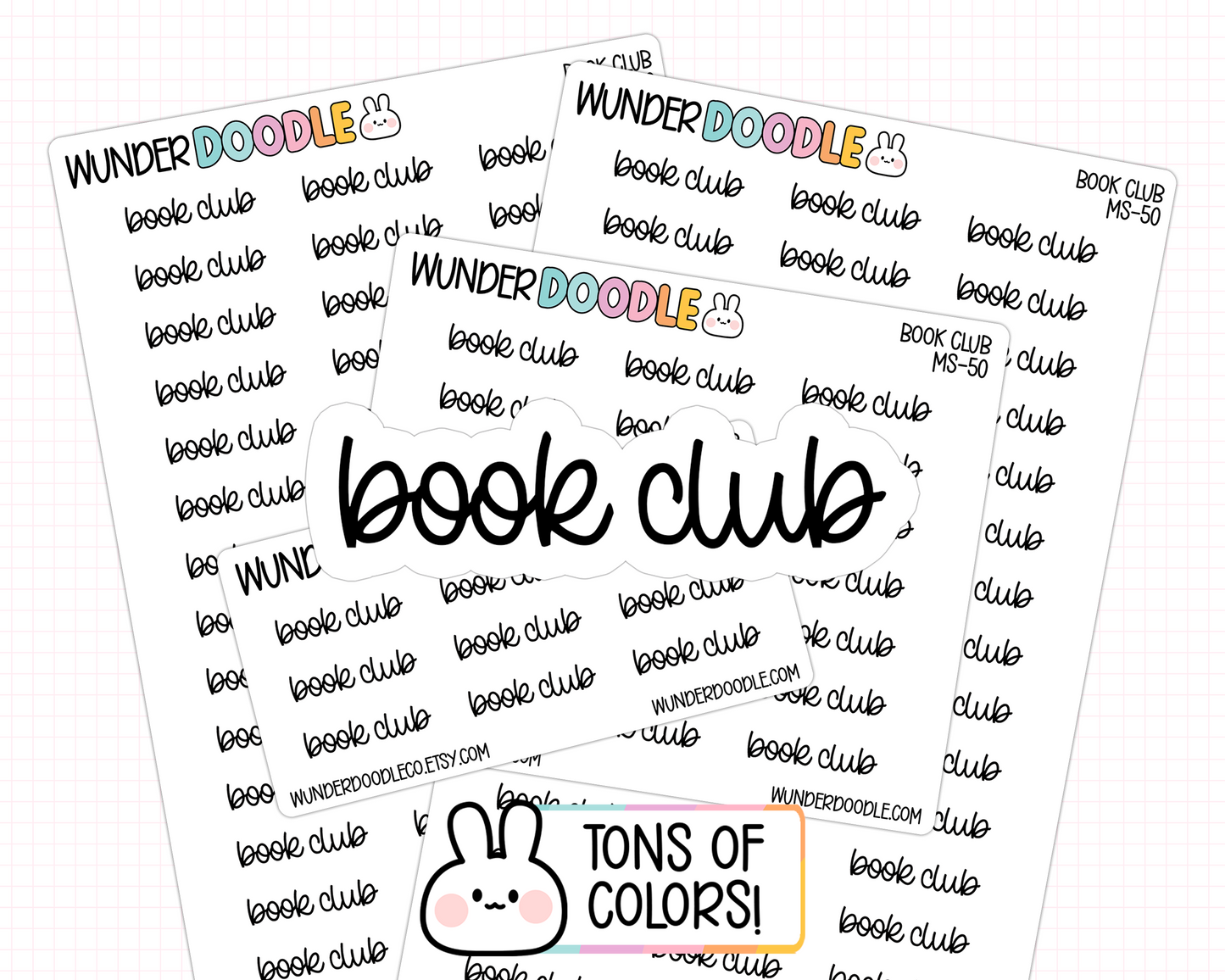 Book Club Planner Stickers | MS-50