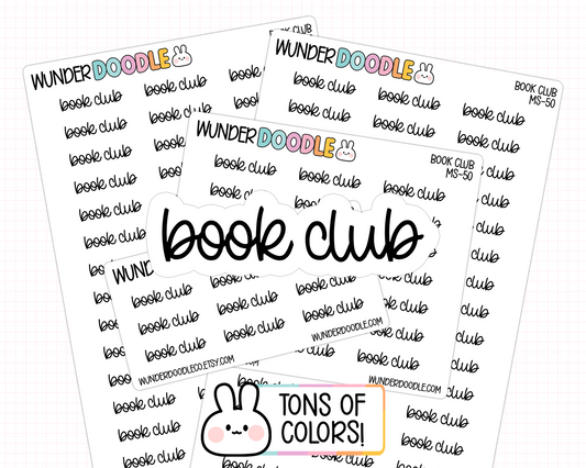 Book Club Planner Stickers | MS-50