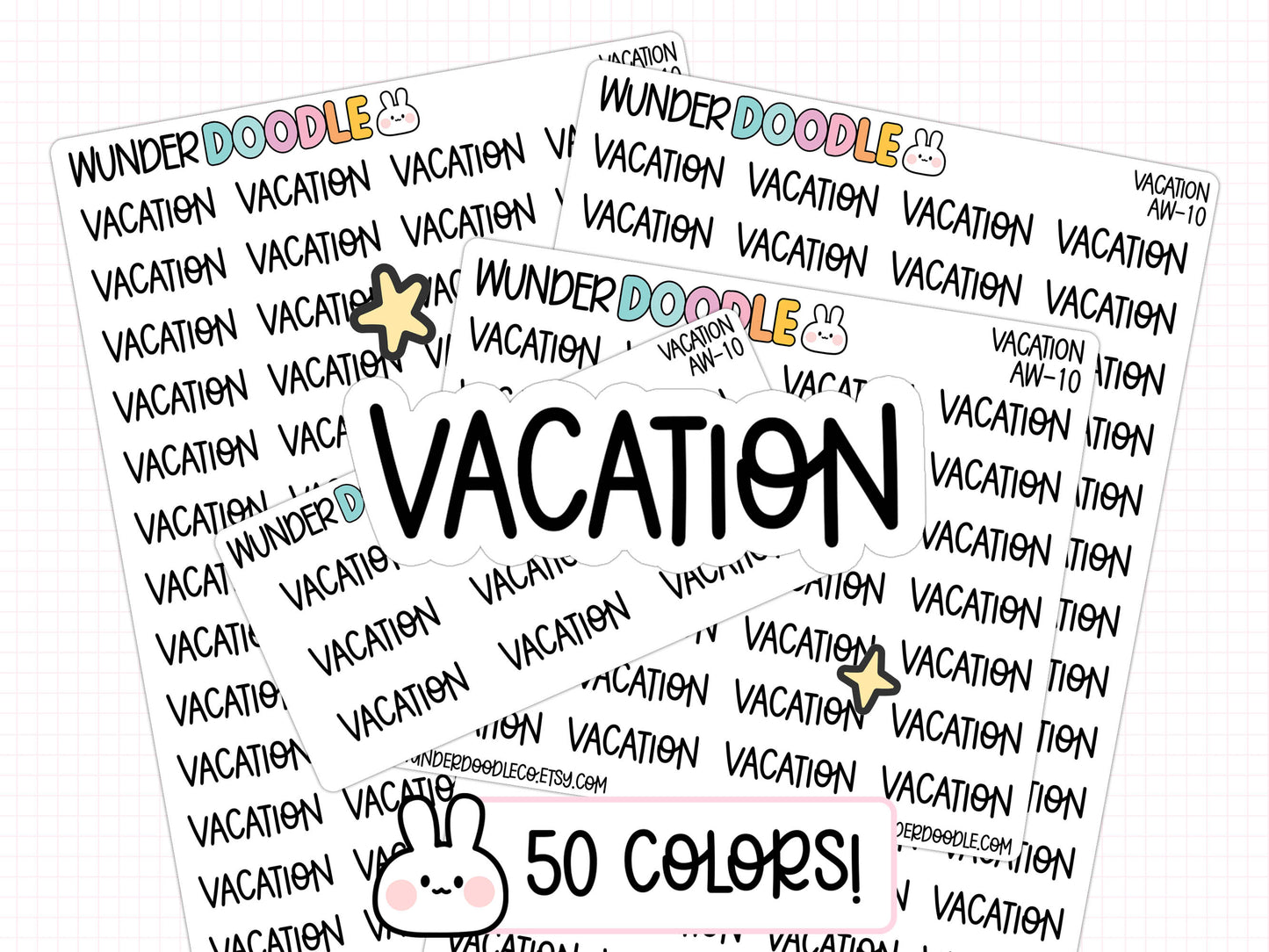 Vacation Planner Stickers | AW-10