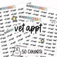 Vet Appt Planner Stickers | CS-013