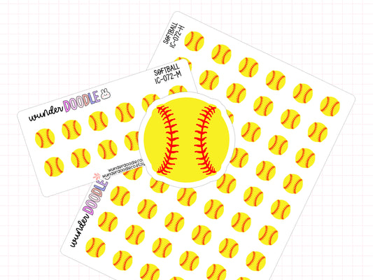 Softball Planner Stickers | IC-072