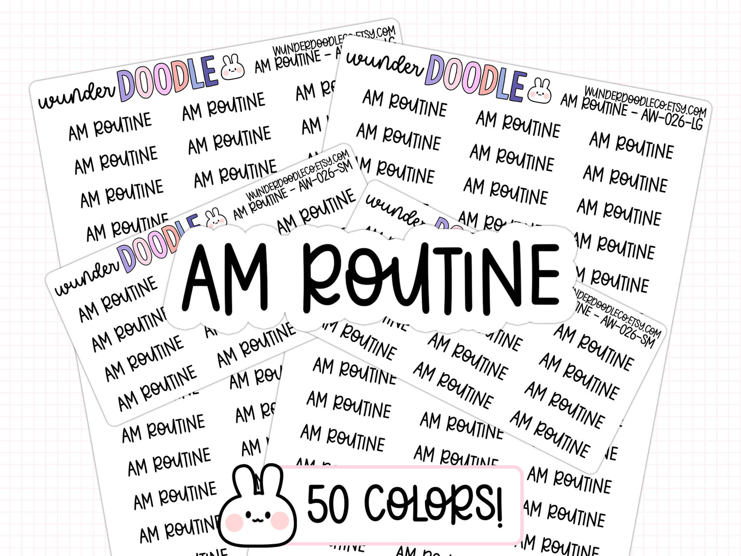 AM Routine Planner Stickers | AW-26