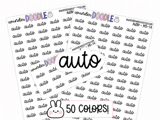 Auto Planner Stickers | MS-014