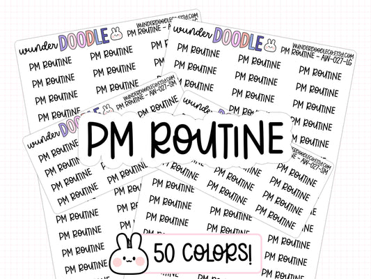 PM Routine Planner Stickers | AW-27