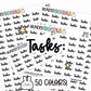 Tasks Planner Stickers | RF-22