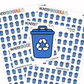 Recycling Planner Stickers | IC-147
