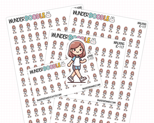 Walking Planner Stickers | IC-117