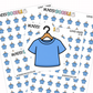 Clothes Hanger Planner Stickers | IC-81