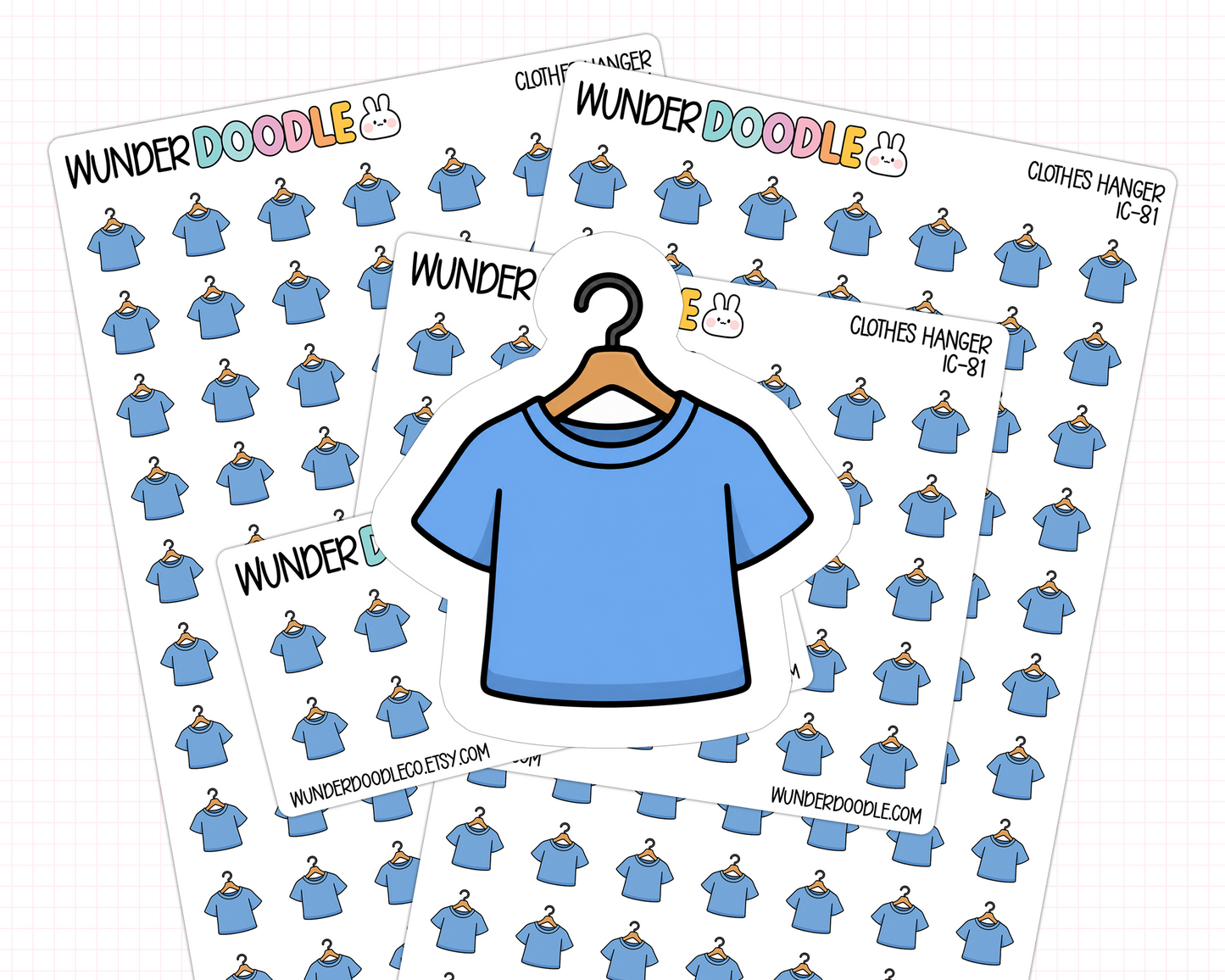 Clothes Hanger Planner Stickers | IC-81