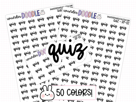 Quiz Planner Stickers | RF-02