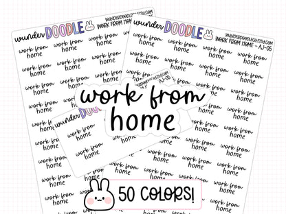 Work from Home Planner Stickers | AJ-05