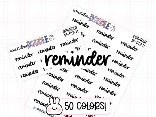 Reminder Planner Stickers | RF-012