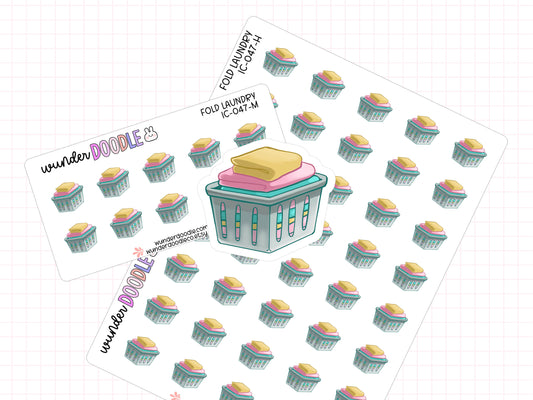 Fold Laundry Planner Stickers | IC-047