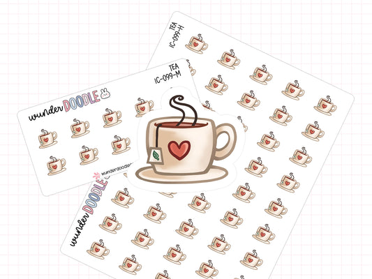 Tea Cup Planner Stickers | IC-099