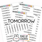 Tomorrow Planner Stickers | F1-03