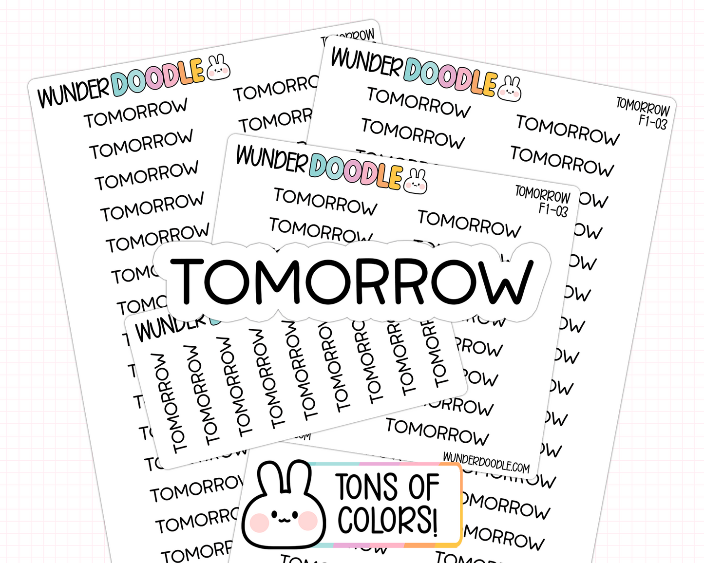 Tomorrow Planner Stickers | F1-03