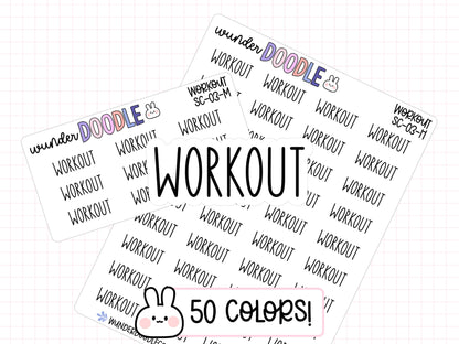 Workout Planner Stickers | SC-03