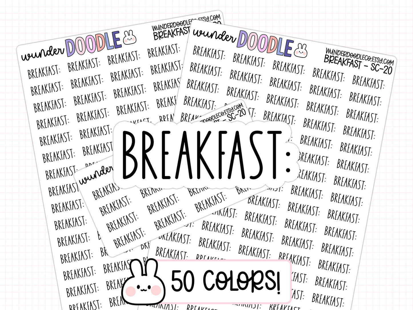 Breakfast Planner Stickers | SC-20