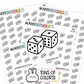 Dice Planner Stickers | IC-24