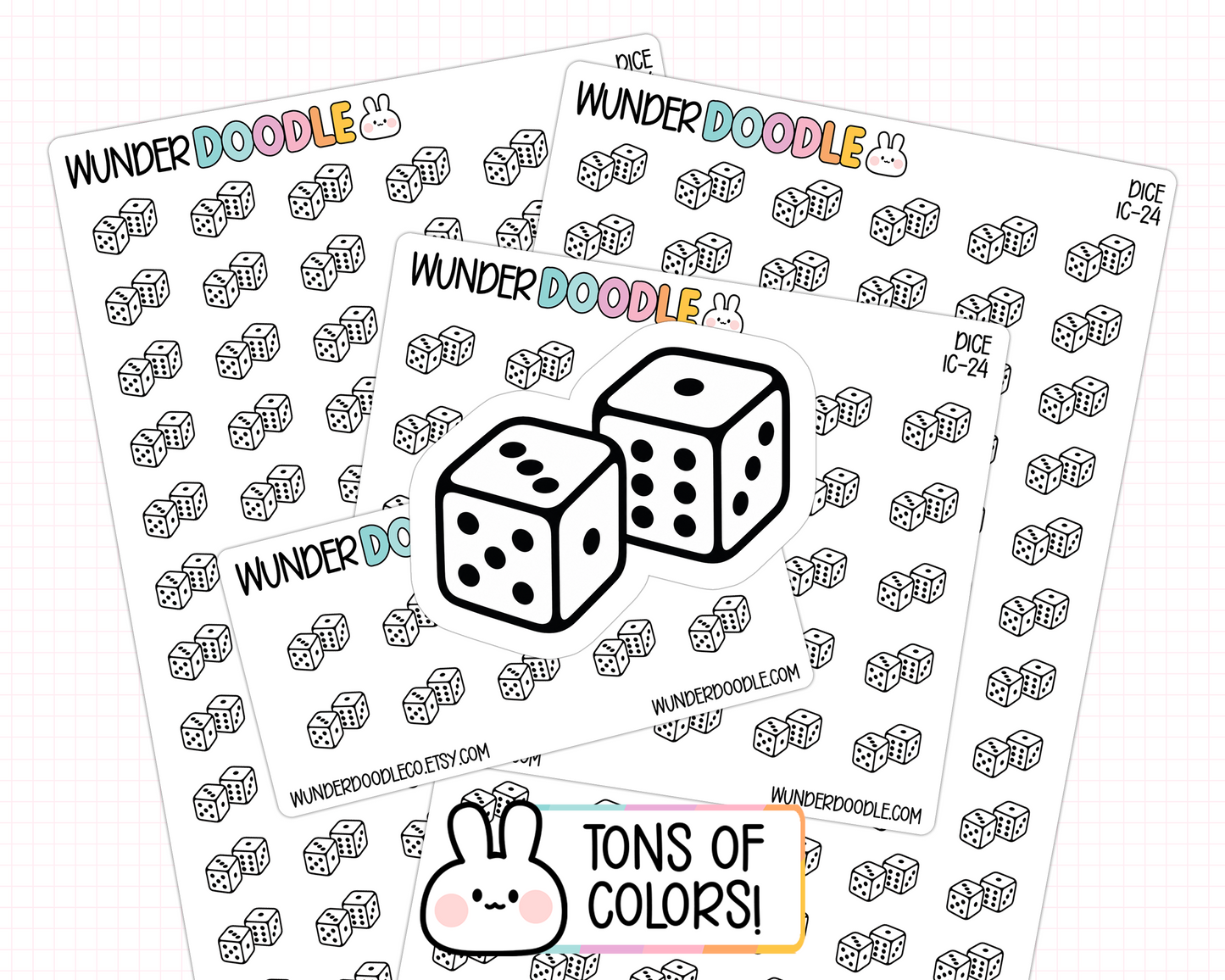 Dice Planner Stickers | IC-24
