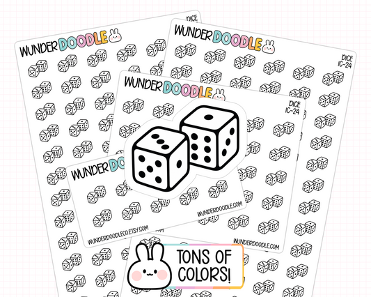 Dice Planner Stickers | IC-24