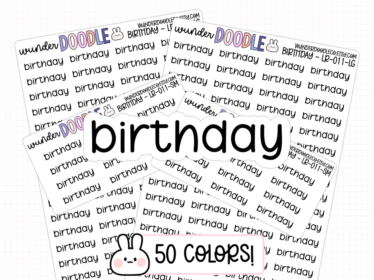 Birthday Planner Stickers | LR-011