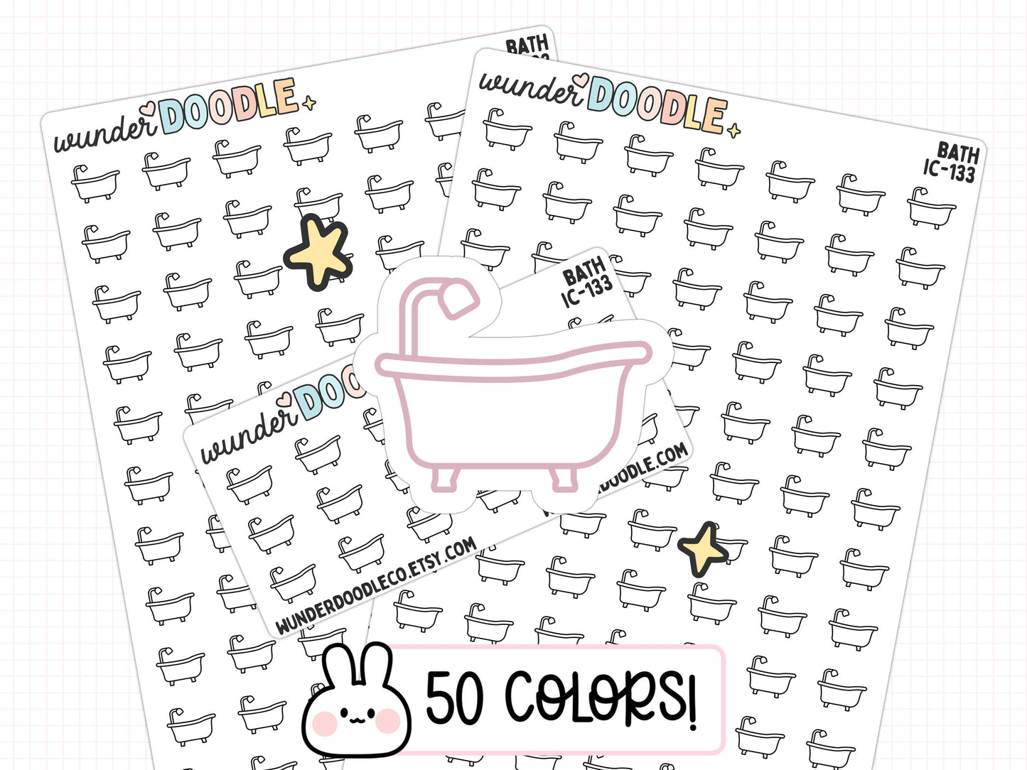 Bath Planner Stickers | IC-133