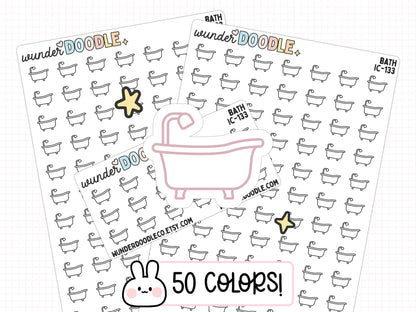 Bath Planner Stickers | IC-133